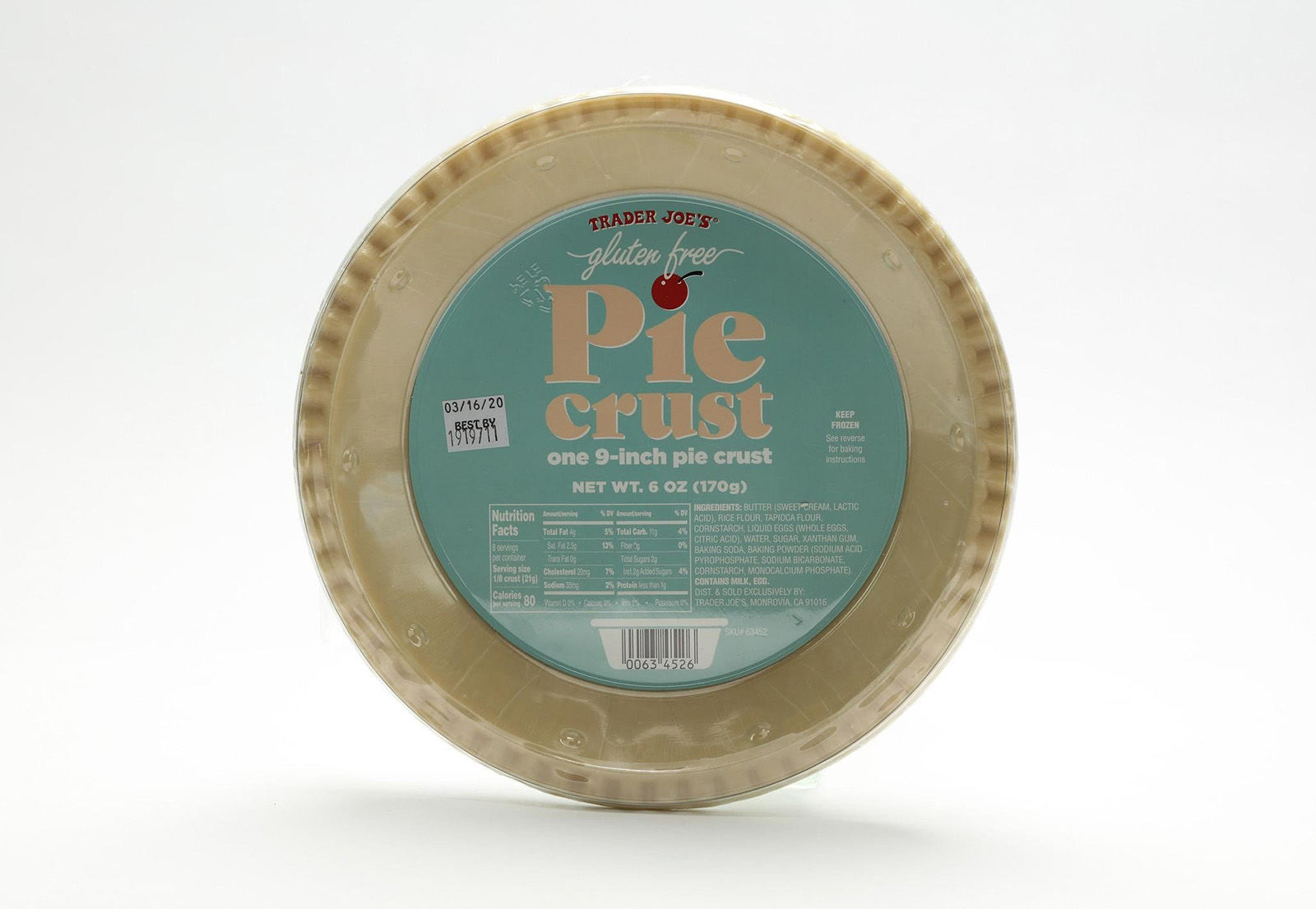 10. Trader Joe’s Gluten-Free Pie Crust